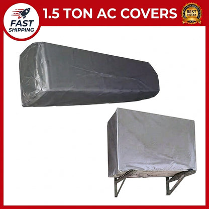 Universal AC Dust Cover for Indoor & Outdoor Unit – Reusable Parachute Fabric Air Conditioner Cover