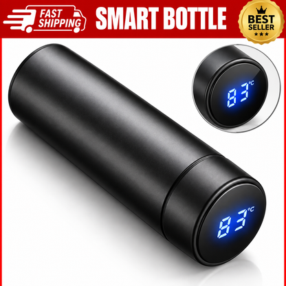 500ml Insulated Water Bottle LED Temperature Display Stainless Steel Flask