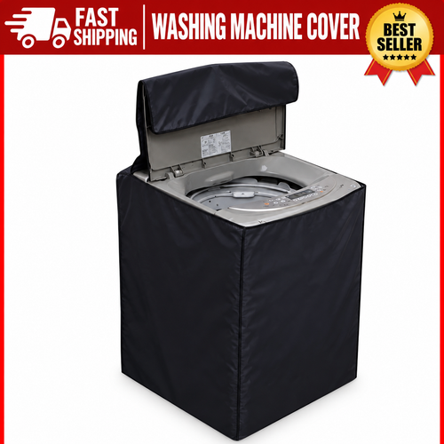 100% Waterproof Washing Machine Cover 7KG-15KG | Dustproof & Sunproof Parachute Cover | Top Load Automatic & Semi Automatic Washer Protector | All Brands