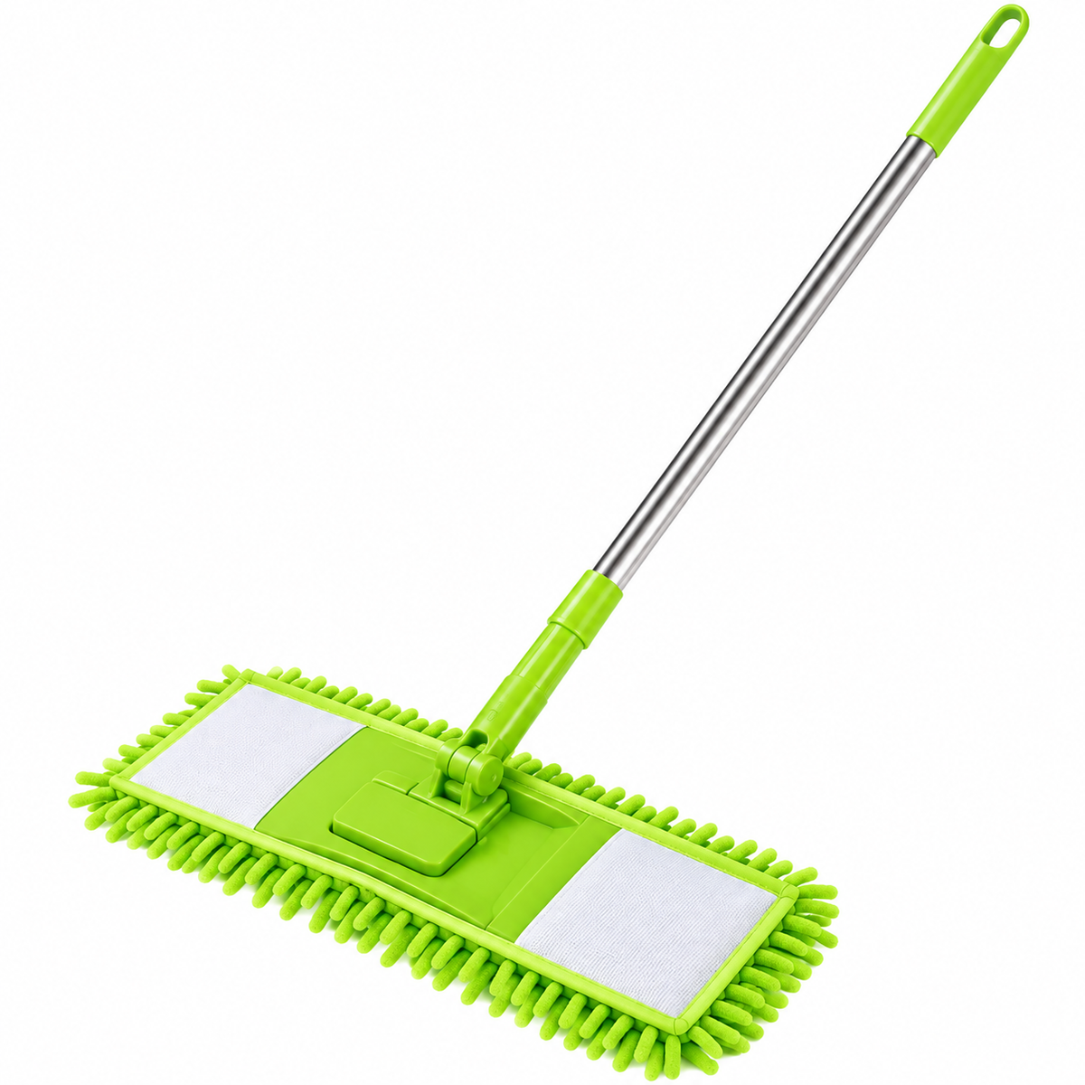 Flat Microfiber Floor Mop | Wet & Dry Floor Cleaning Mop | Washable Dust Mop with Telescopic Handle | Tile, Marble, Wood & Laminate