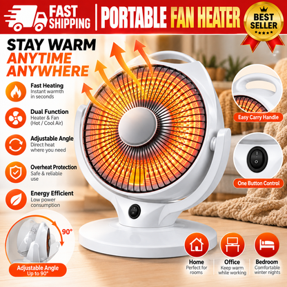 Sun Halogen Electric Dish Heater 300/600W | Portable Electric Hot Plate | 2 Heat Settings with Overheat Protection | 220V | White