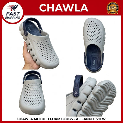 Chawla Men's Casual Molded Foam Clogs – Lightweight Non-Slip Breathable Water Shoes